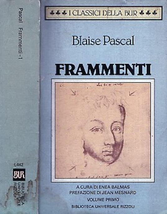 Frammenti - Blaise Pascal - copertina