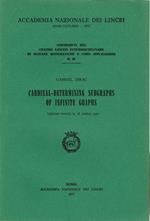 Cardinal-Detrmining subgraphs of infinite graphs