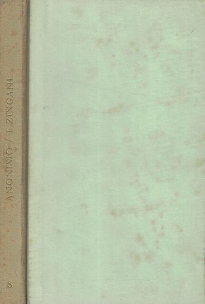 I zingani - Anonimo - copertina