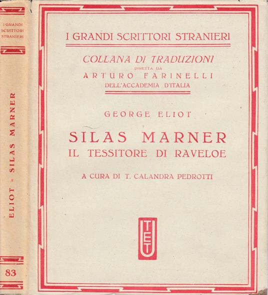 Silas Marner - George Eliot - copertina