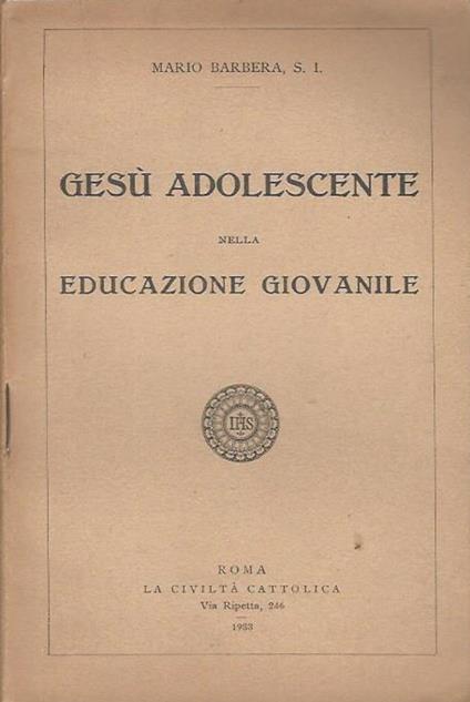 Gesu' Adolescente - copertina