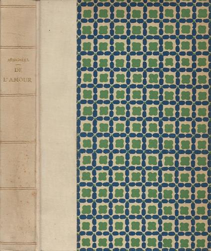 De l'Amour - Stendhal - copertina