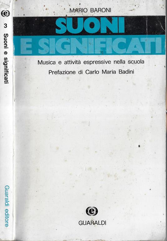 Suoni e significati - Mario Baroni - copertina