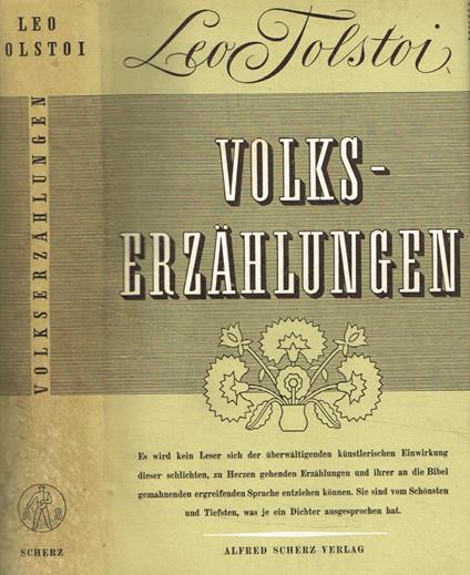 Volkserzahlungen - copertina