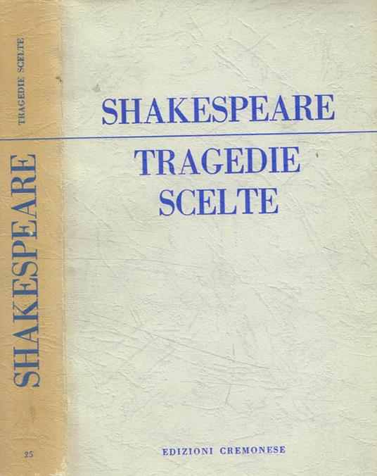 Tragedie scelte - copertina