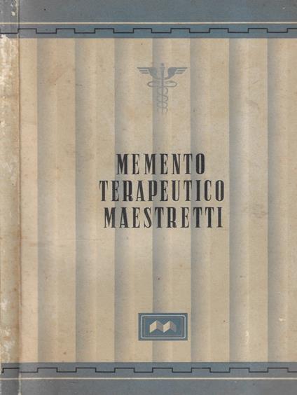 Memento terapeutico Maestretti - copertina