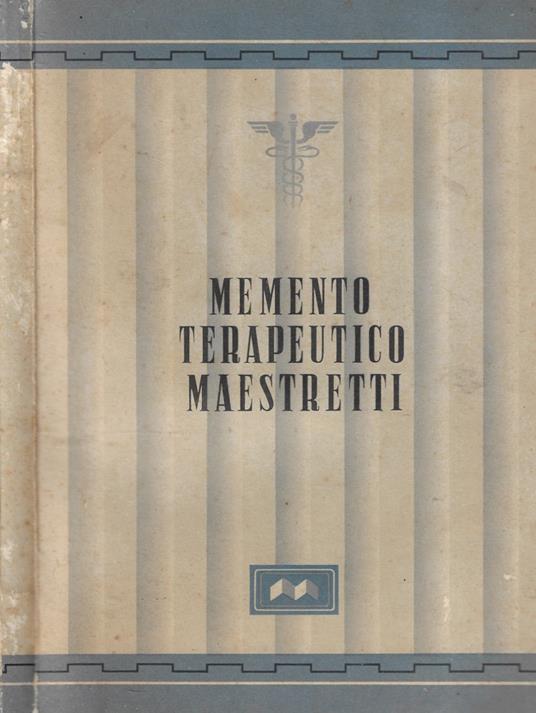 Memento terapeutico Maestretti - copertina