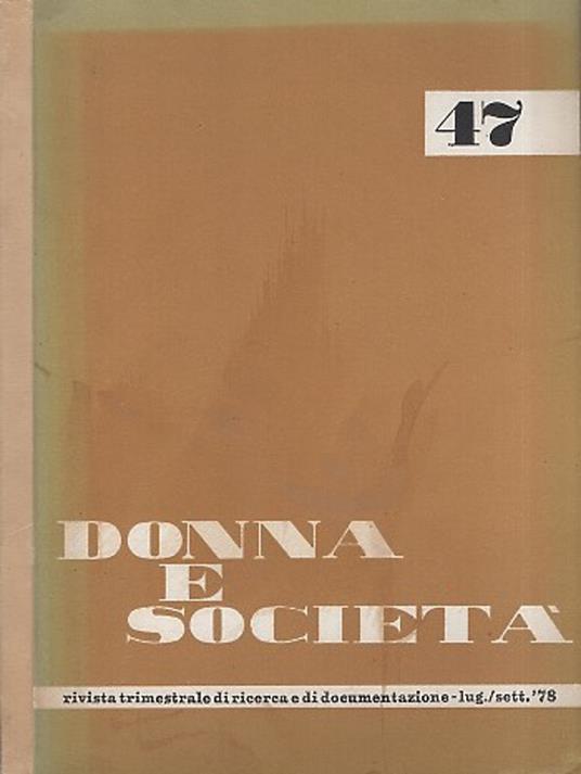 Donna e società - copertina