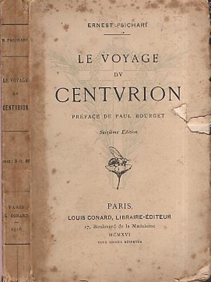 Le Voyage du centurion - Ernest Psichari - copertina