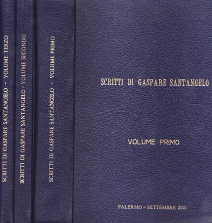 Scritti Vol. I - II - III - copertina