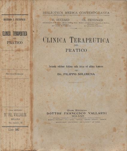 Clinica Terapeutica del Pratico - copertina