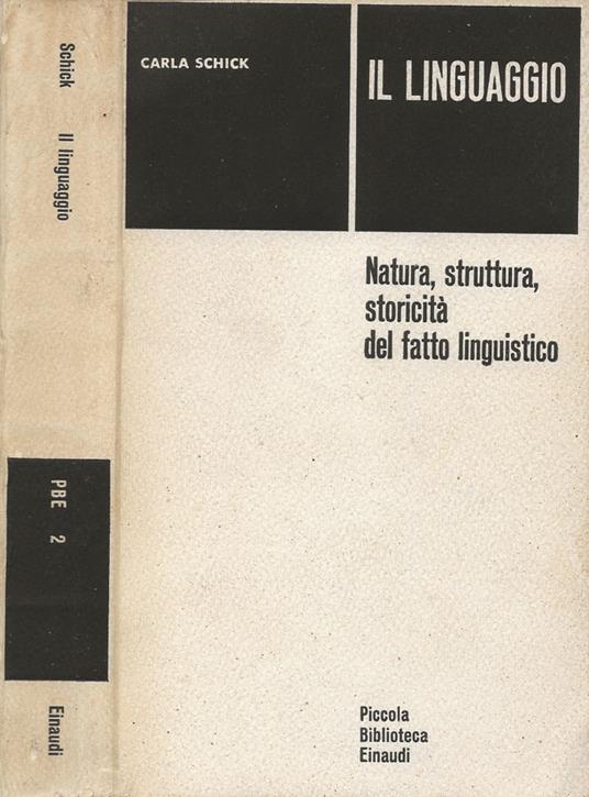 Il linguaggio - Carla Schick - copertina