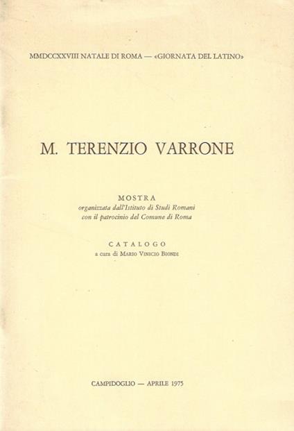 M. Terenzio Varrone - copertina