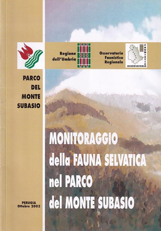 Monitoraggio della fauna selvatica nel Parco del Monte Subasio - copertina