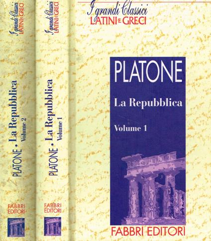 La Repubblica. Vol. I e II - Platone - copertina