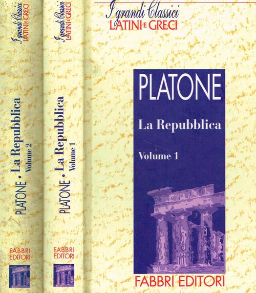 La Repubblica. Vol. I e II - Platone - copertina