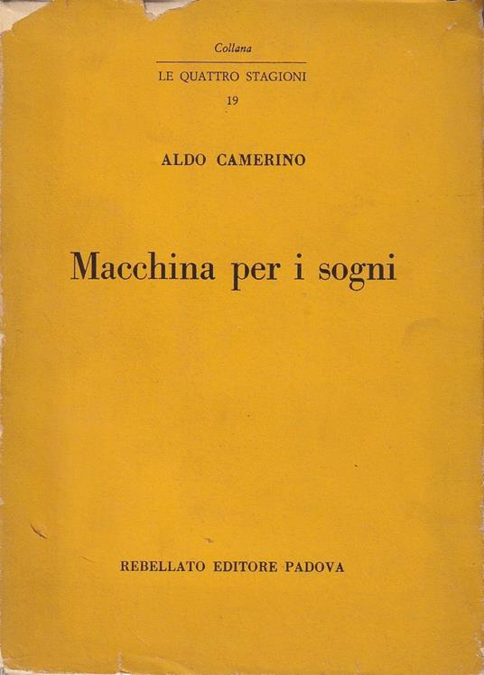 Macchina per i sogni - Aldo Camerino - copertina