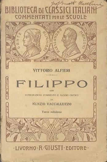 Filippo - Vittorio Alfieri - copertina