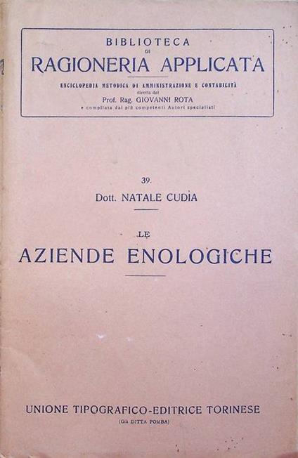 Le aziende enologiche - copertina