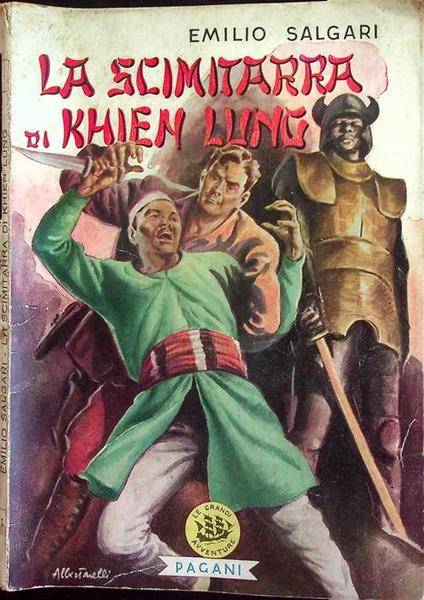 La scimitarra di Khien Lung: romanzo - Emilio Salgari - copertina
