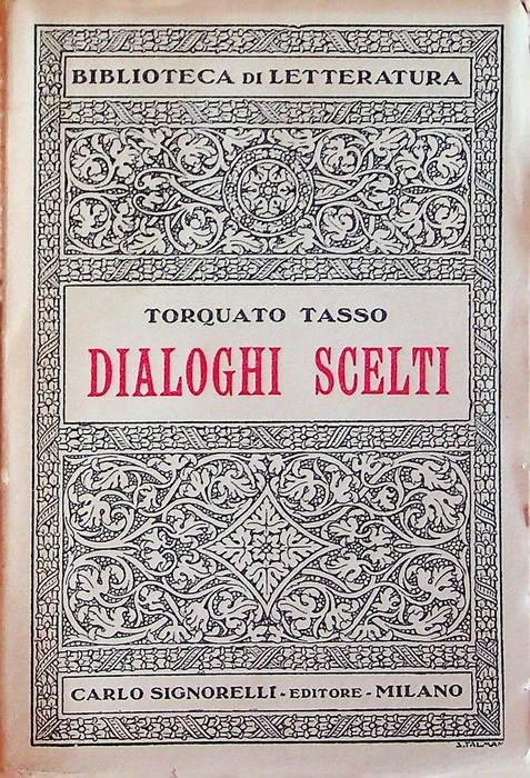 Dialoghi scelti - Torquato Tasso - copertina
