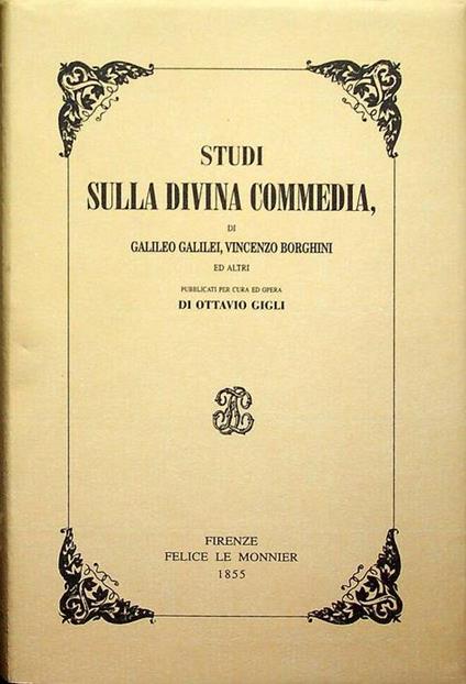 Studi sulla Divina Commedia - copertina