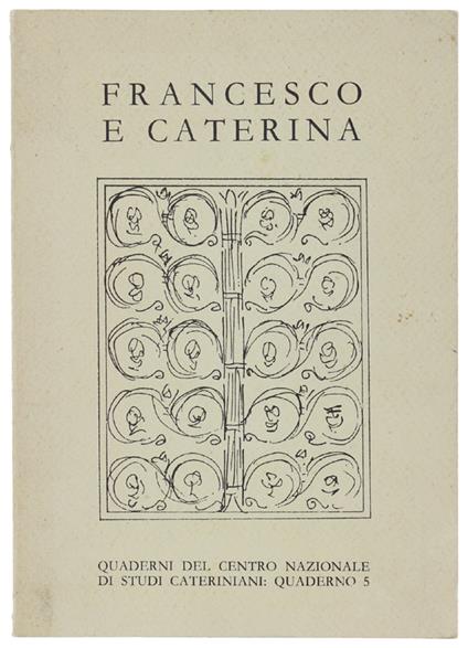 FRANCESCO E CATERINA - copertina