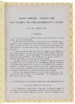 MEDIO ORIENTE - GIUGNO 1967. UNA GUERRA TRA UNA SETTIMANA E L'ALTRA