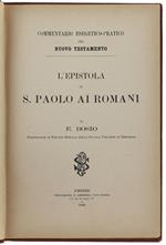 L' EPISTOLA DI S.PAOLO AI ROMANI. Commentario Esegetico Pratico del Nuovo Testamento