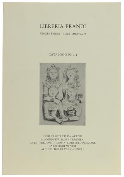 CATALOGO N. 211. LIBRI ILLUSTRATI DA ARTISTI MODERNI ITALIANI E STRANIERI.. - copertina