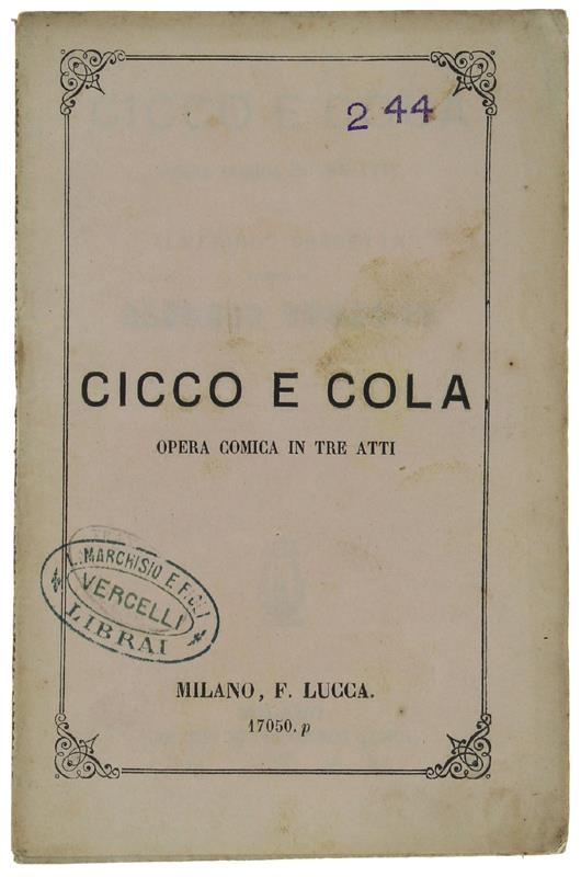 Bergoglio Libri d'Epoca Snc