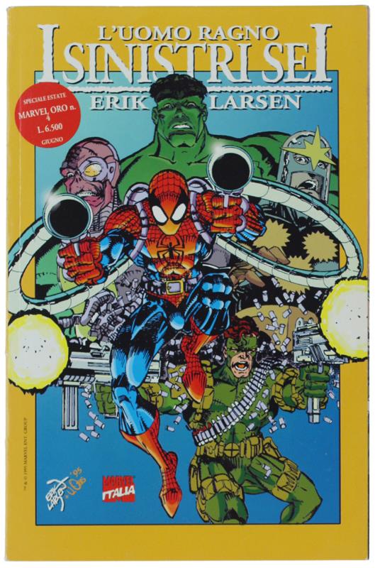 L' UOMO RAGNO - I SINISTRI SEI. Marvel Oro 4. Come nuovo - Todd McFarlane - copertina