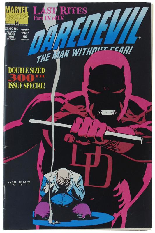 DAREDEVIL - Vol. 1, # 300. January 1992, 2 - Marvel Comics - 1992 - copertina