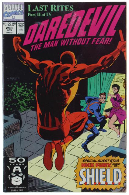 DAREDEVIL - Vol. 1 - # 298, November 1991. [fine condition] - Marvel Comics - 1991 - copertina