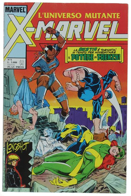 X-MARVEL L'UNIVERSO MUTANTE. N. 5/1990 - Ediz. Play Press (come nuovo) - Play Press, - 1990 - copertina