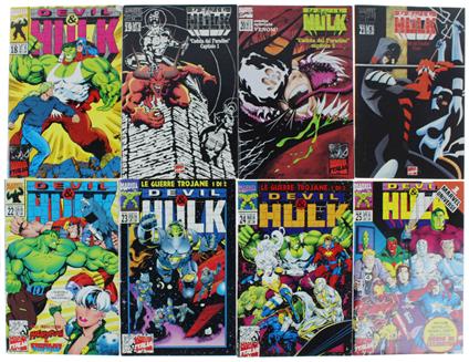 DEVIL & HULK 1995/96: # 18, 19, 20, 21, 22, 23, 24, 25 (lotto di 8 albi tutti ottimi) - Marvel Comics Italia, - 1995 - copertina