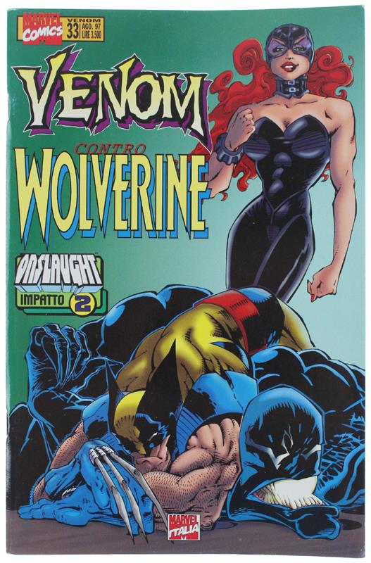 VENOM CONTRO WOLVERINE - Marvel Italia # 33. Come nuovo - copertina
