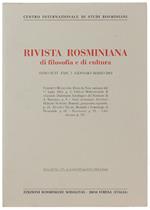 RIVISTA ROSMINIANA DI FILOSOFIA E DI CULTURA. Fasc. I/2002