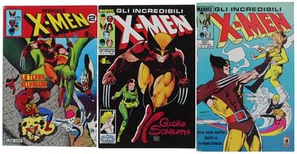 X-MEN: lotto di 3 albi. 1990 N. 5 (ottimo) + 1991 N. 15 (lievi abrasioni al dorso) + SPECIALE N. 2 (ottimo) - copertina