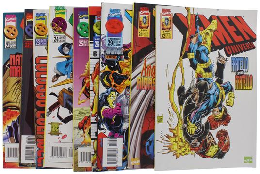 X-MEN DELUXE 1997 Marvel Comics Italia # 21 22 23 24 25 26 29 31 32. Lotto di 9 albi, tutti ottimi - copertina
