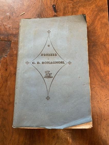 Notizia di G. D. Romagnosi stesa da Cesare Cantù - Cesare Cantù - copertina