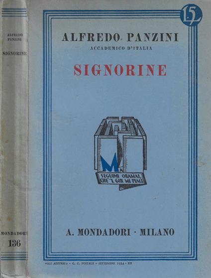 Signorine - Alfredo Panzini - copertina