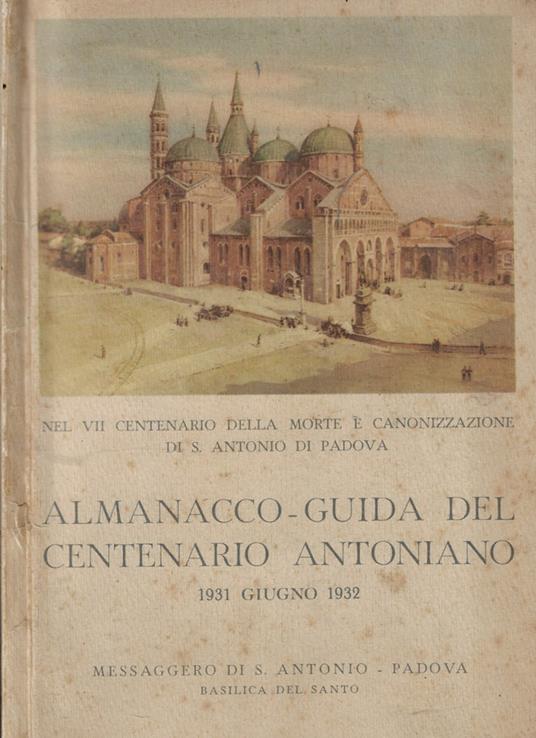 Almanacco guida del centenario antoniano - copertina