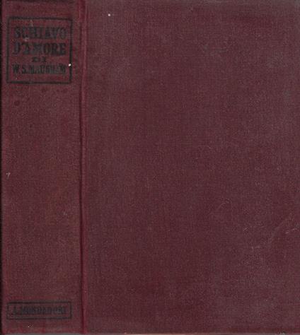 Schiavo d'amore - W. Somerset Maugham - copertina