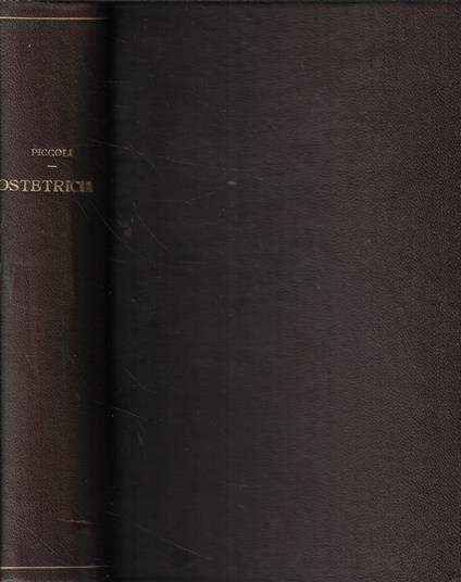 Manuale di ostetricia - Salvatore Piccoli - copertina