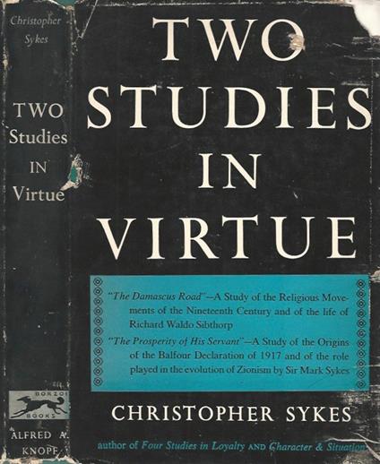 Two Studies in Virtue - copertina