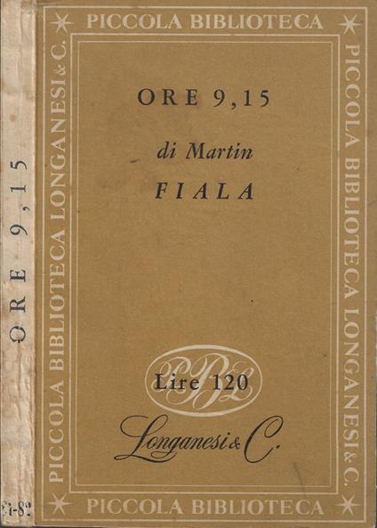 Ore 9,15 - copertina