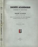 Société Académique religeuse et scientifique du Duché D'Aoste fondée le 29 mars 1855 sous la protection de saint Anselme XXXVII Bulletin