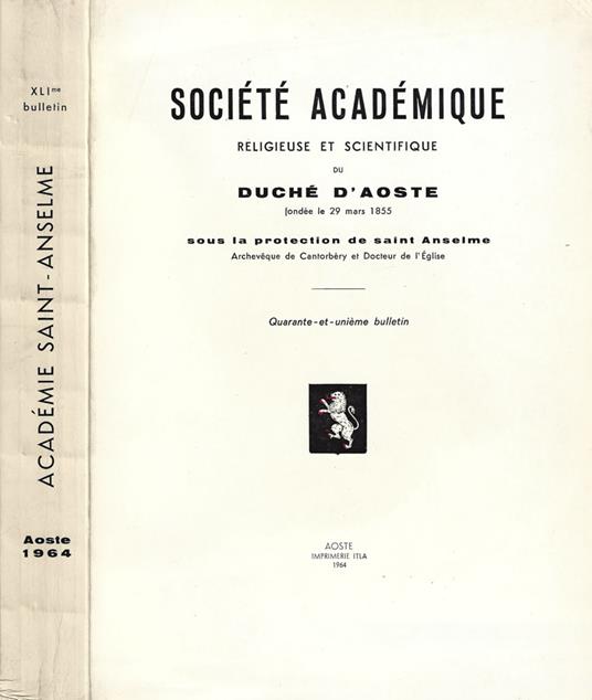 Société Académique - copertina