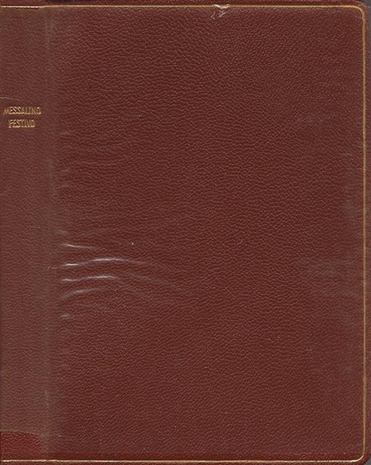 Messale Festivo dei Fedeli (Testo ufficiale italiano della Commissione per la Sacra Liturgia della Conferenza Episcopale Italiana) - copertina